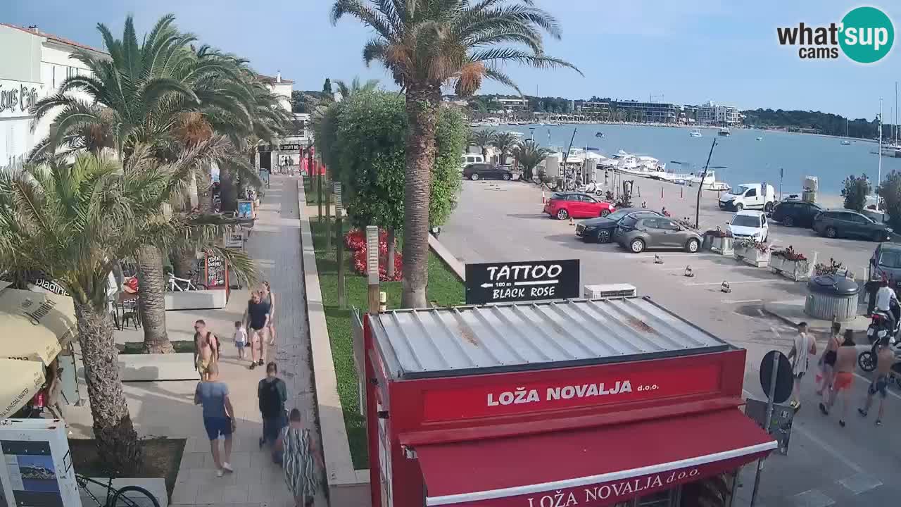 Spletna kamera Novalja – Obala Petra Krešimira IV