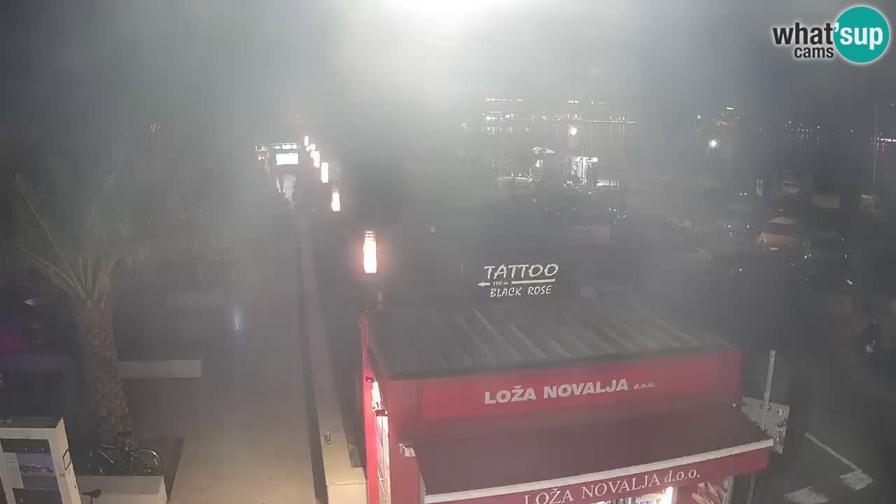 Camera en diecto Novalja – Obala Petra Krešimira IV