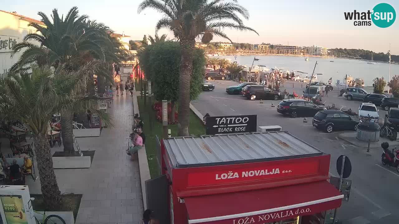 Spletna kamera Novalja – Obala Petra Krešimira IV