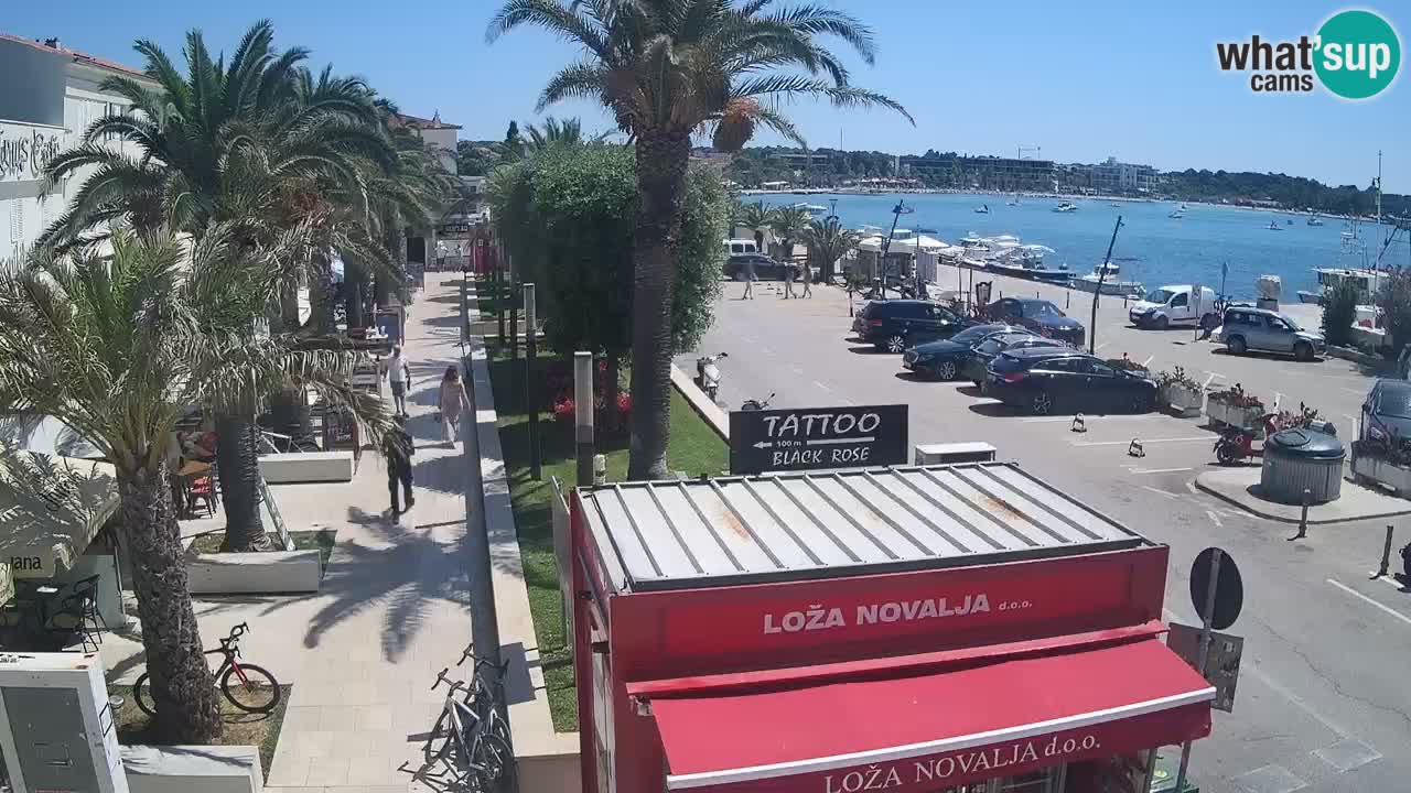 Spletna kamera Novalja – Obala Petra Krešimira IV