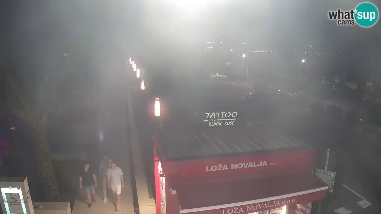 Live cam Novalja – Obala Petra Krešimira IV