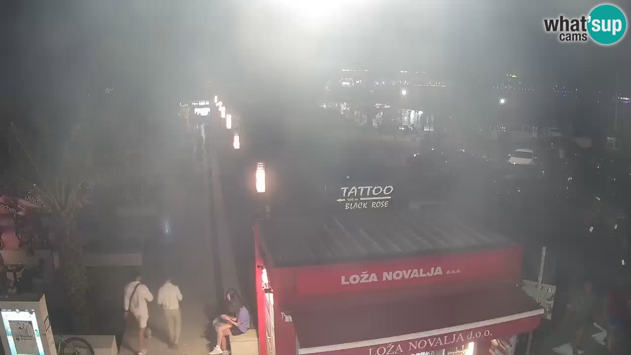 Live cam Novalja – Obala Petra Krešimira IV