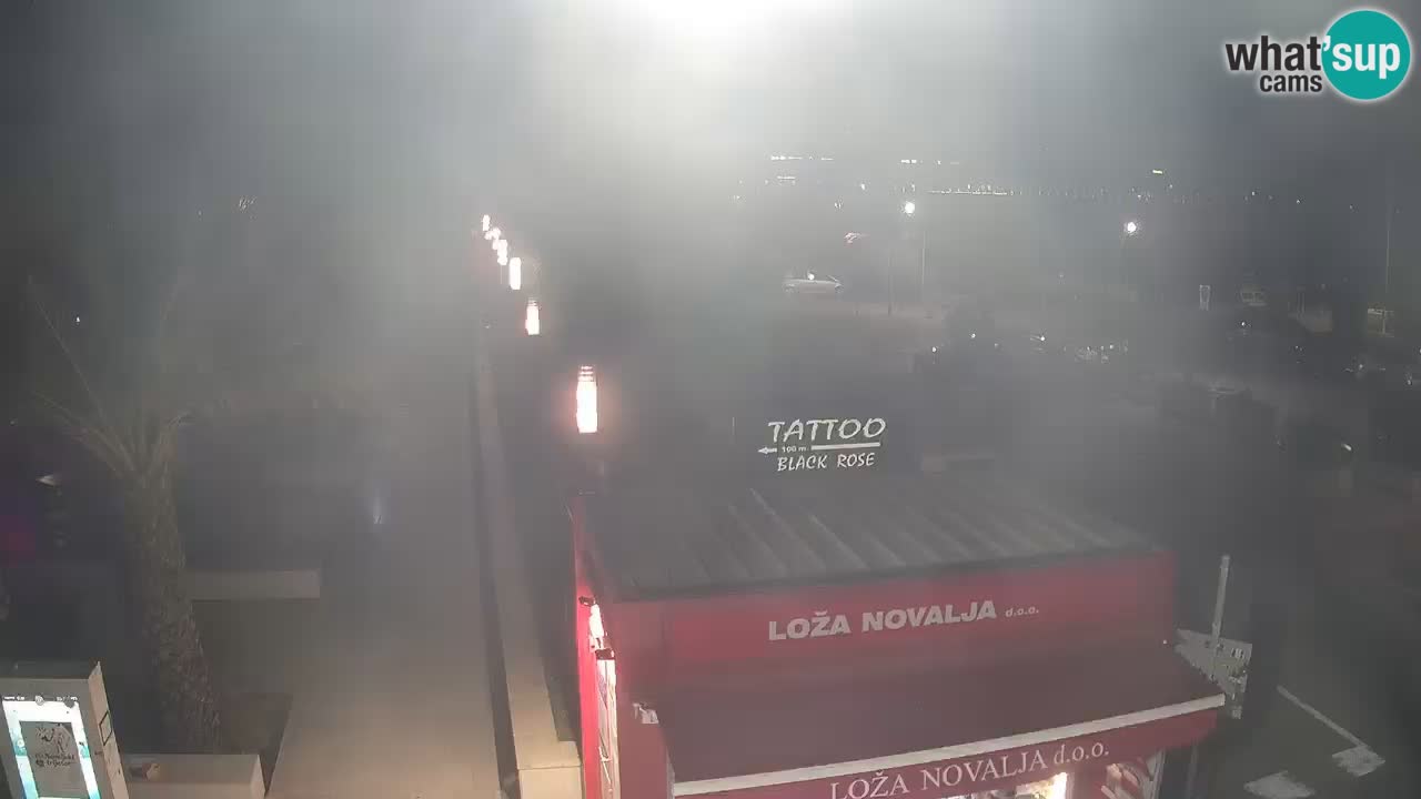 Webcam live Novalja – Obala Petra Krešimira IV