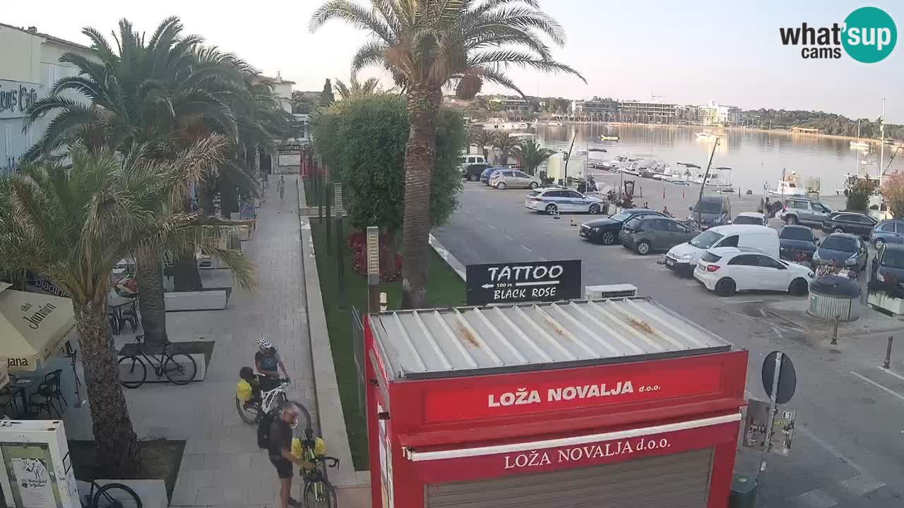 Camera en diecto Novalja – Obala Petra Krešimira IV