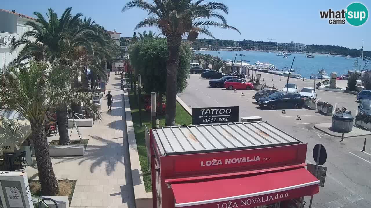 Spletna kamera Novalja – Obala Petra Krešimira IV