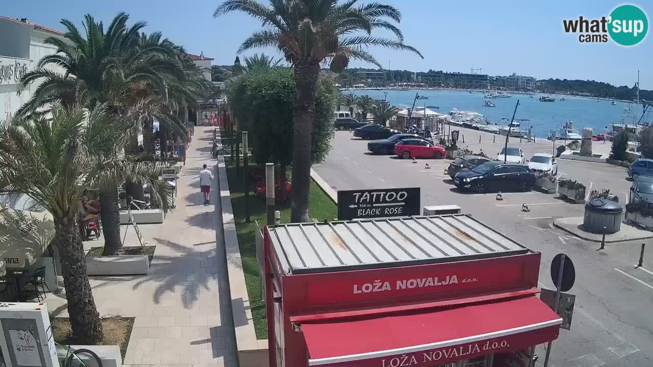 Spletna kamera Novalja – Obala Petra Krešimira IV