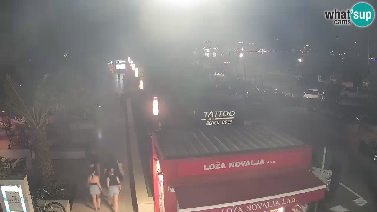 Live cam Novalja – Obala Petra Krešimira IV