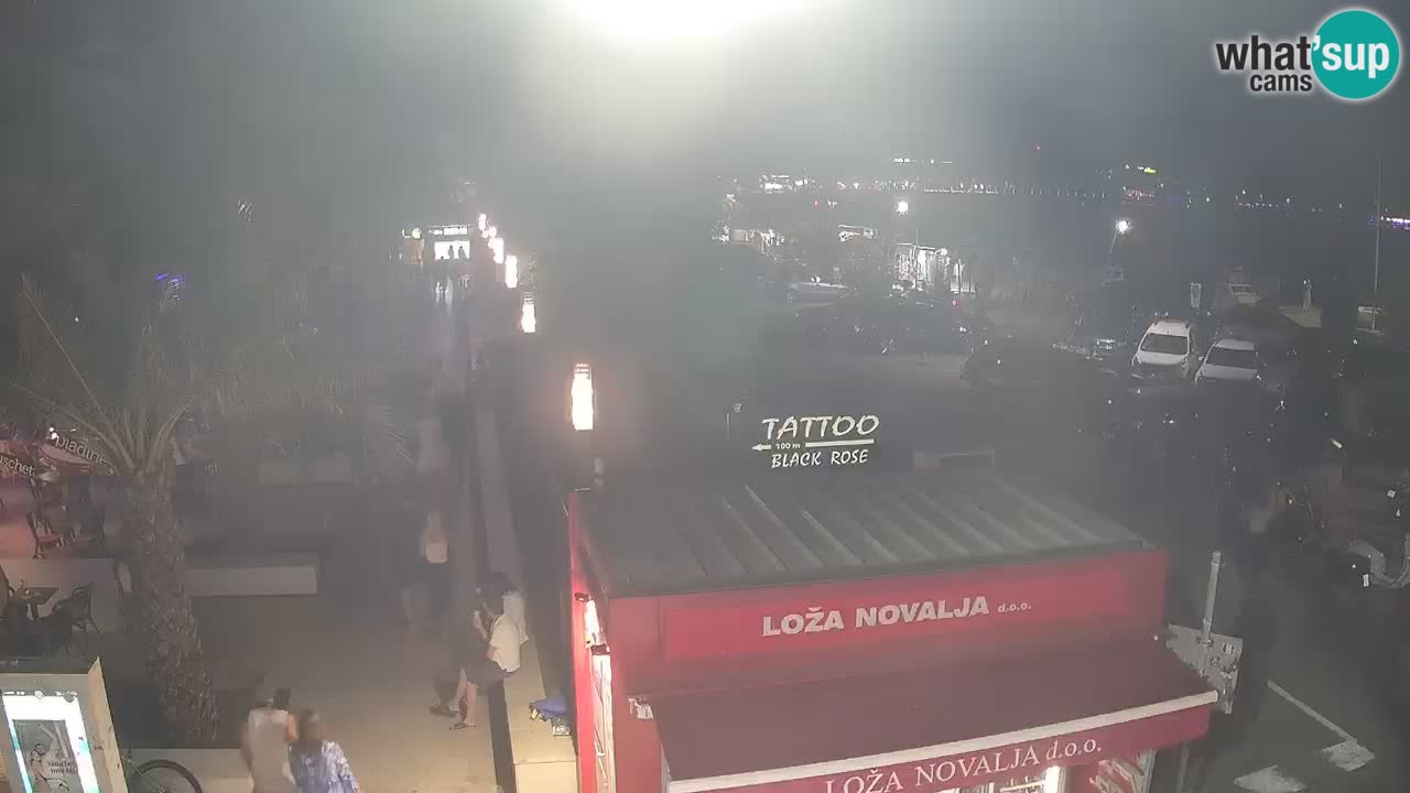 Live cam Novalja – Obala Petra Krešimira IV