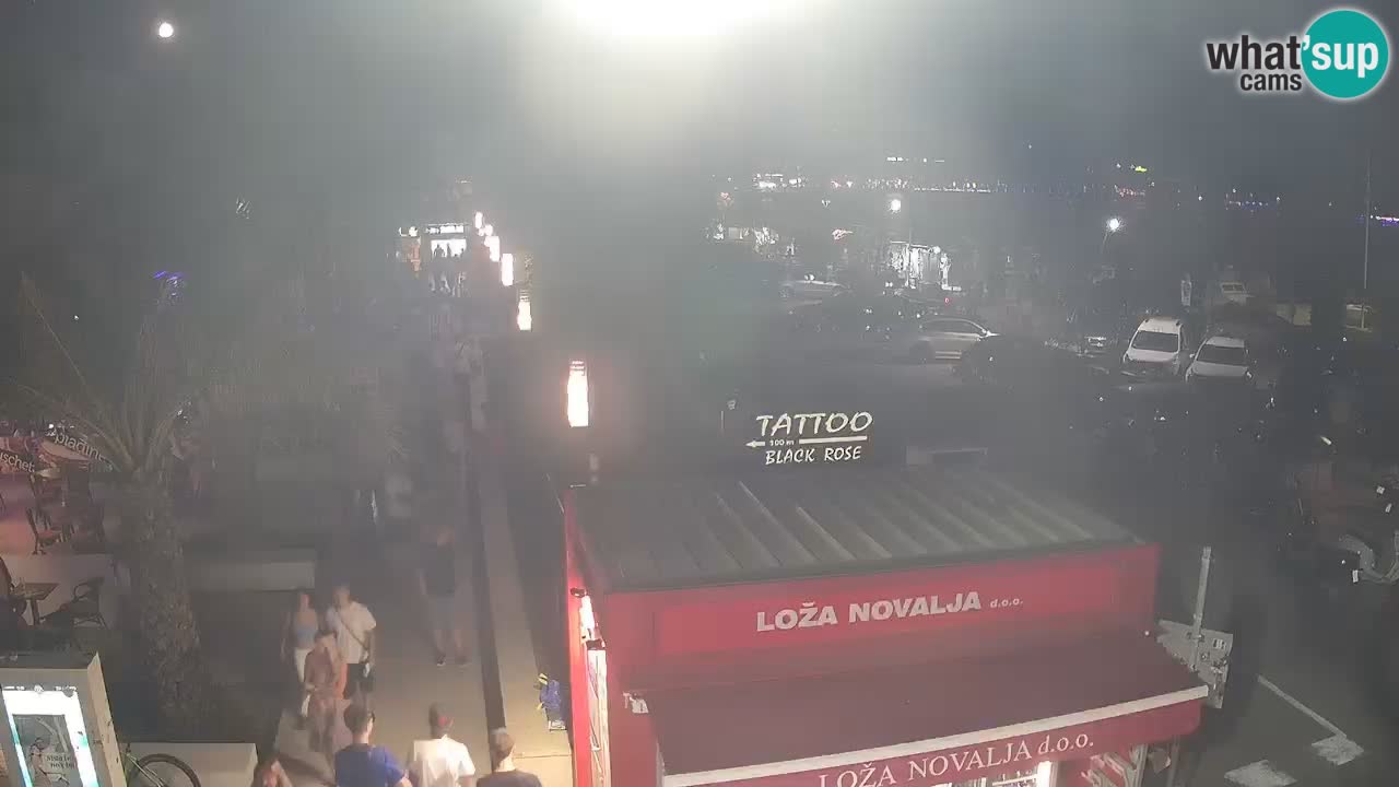 Camera en diecto Novalja – Obala Petra Krešimira IV