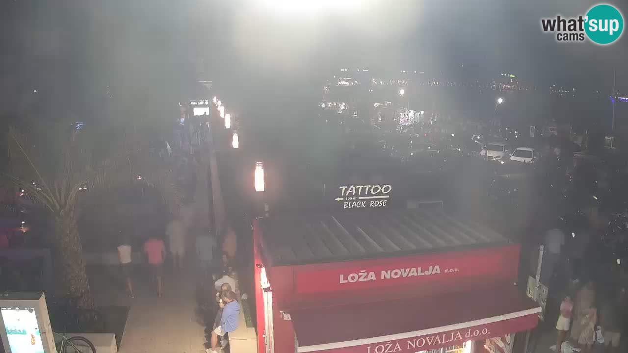 Live cam Novalja – Obala Petra Krešimira IV