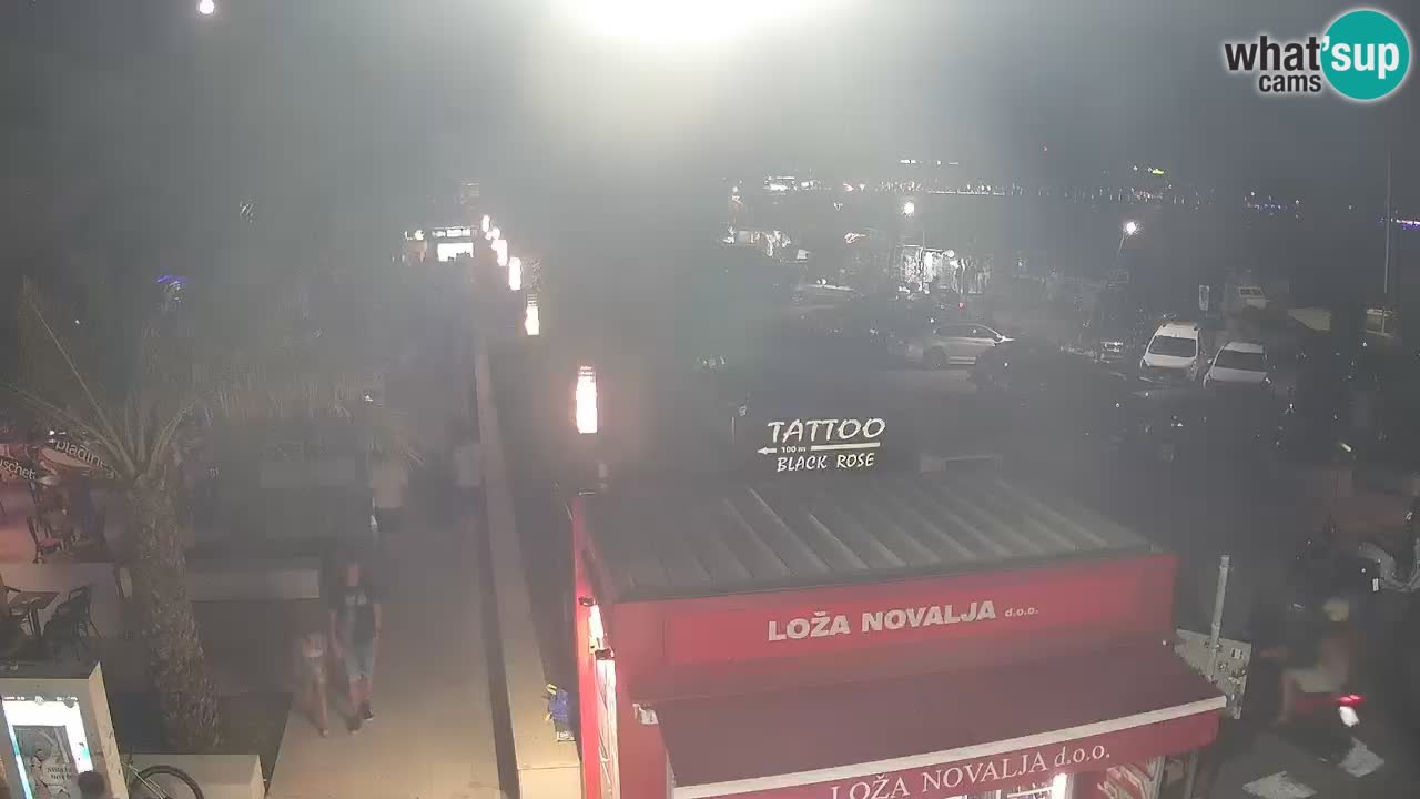 Live cam Novalja – Obala Petra Krešimira IV