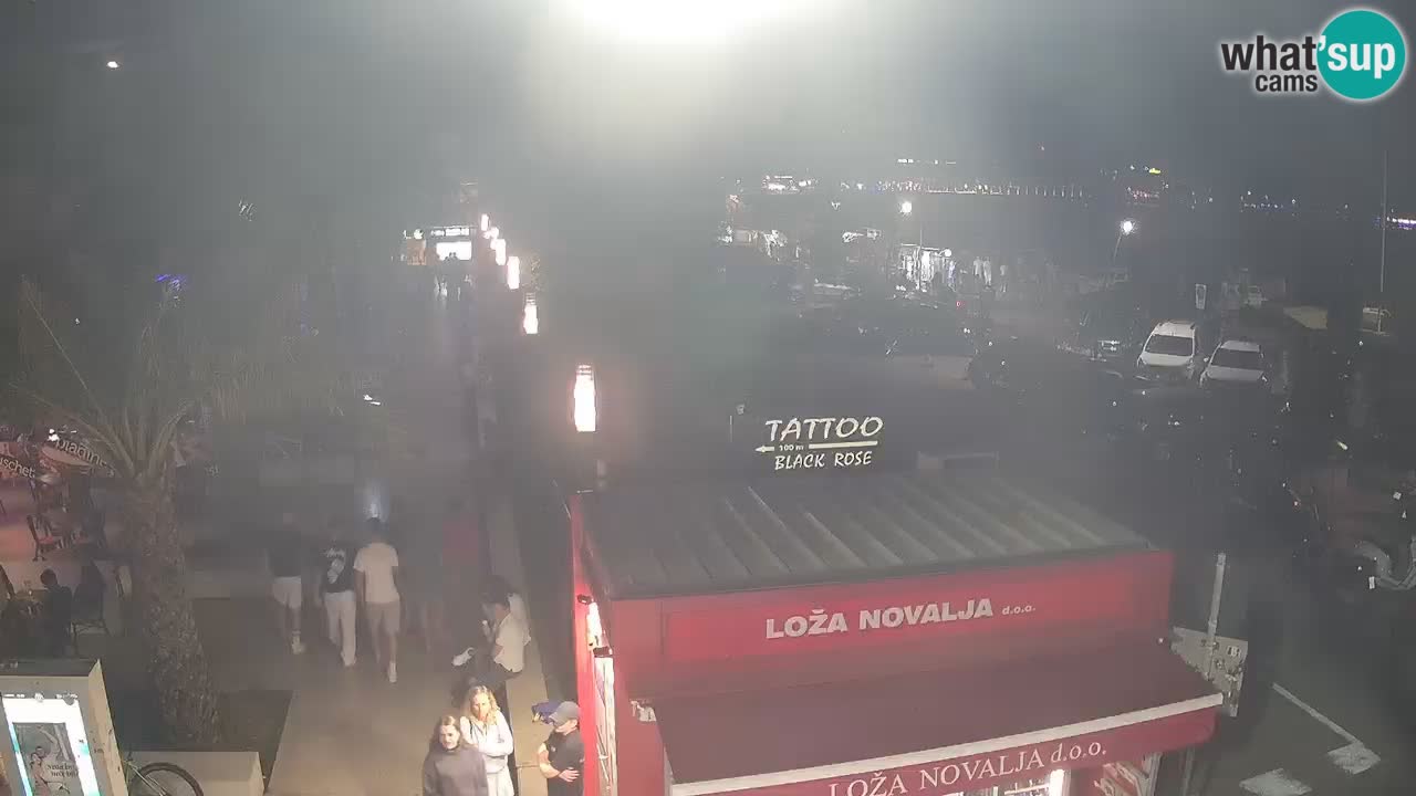 Camera en diecto Novalja – Obala Petra Krešimira IV