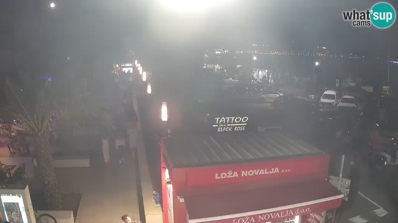 Camera en diecto Novalja – Obala Petra Krešimira IV