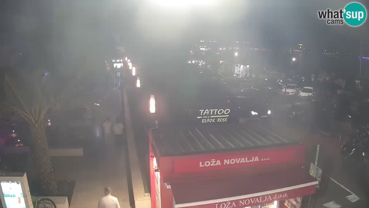 Live cam Novalja – Obala Petra Krešimira IV