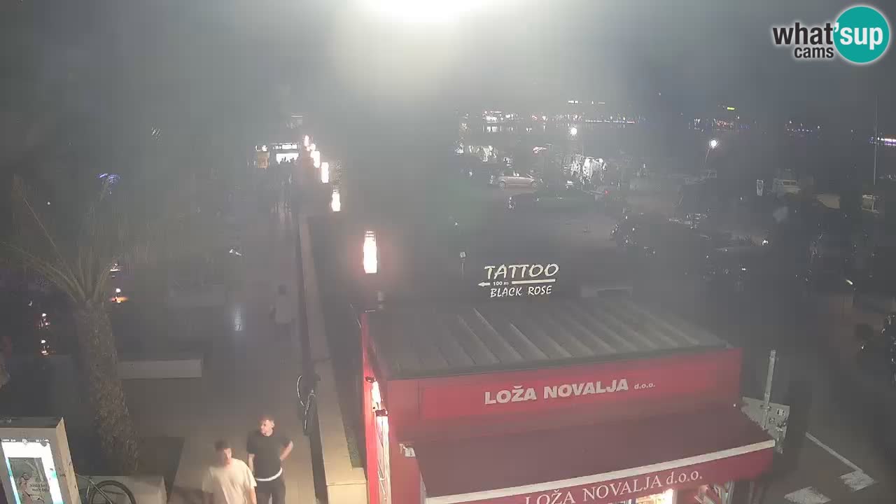 Live cam Novalja – Obala Petra Krešimira IV