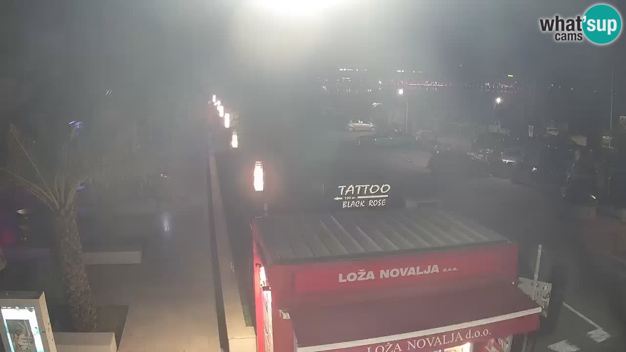 Live cam Novalja – Obala Petra Krešimira IV
