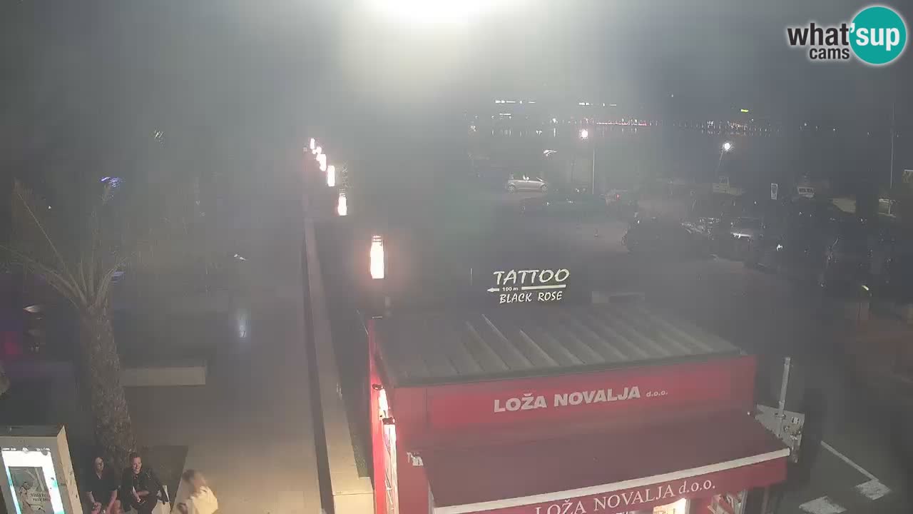 Live cam Novalja – Obala Petra Krešimira IV