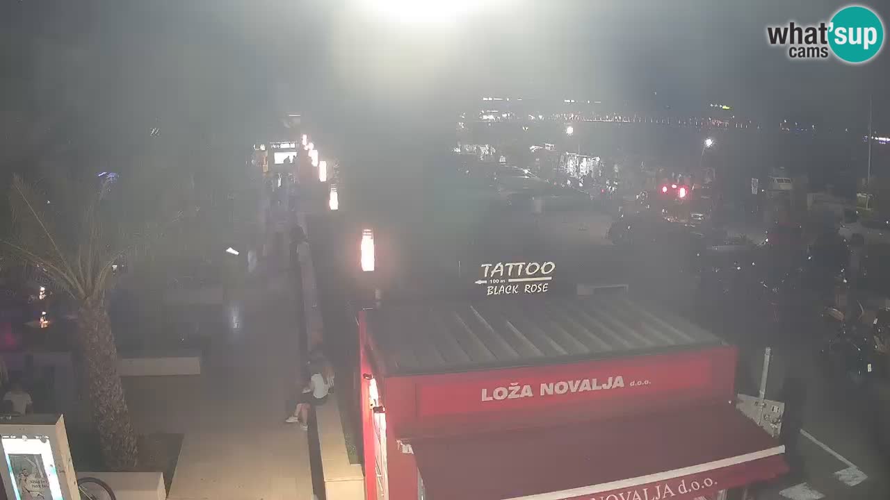 Camera en diecto Novalja – Obala Petra Krešimira IV