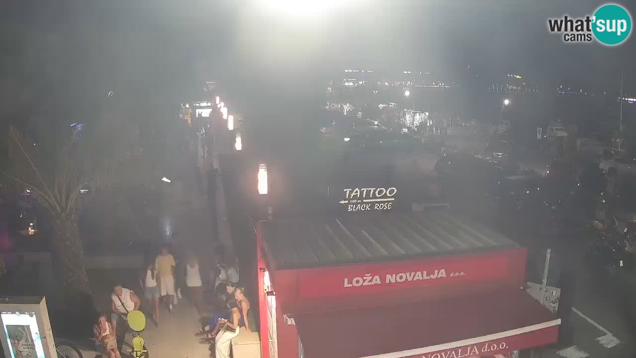 Live cam Novalja – Obala Petra Krešimira IV