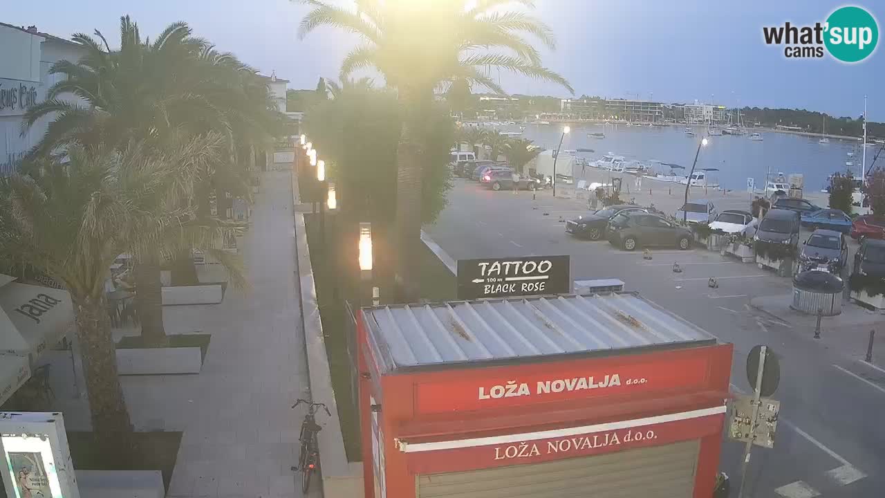 Camera en diecto Novalja – Obala Petra Krešimira IV