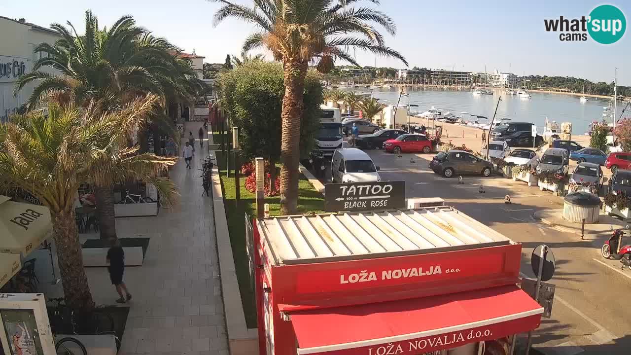 Spletna kamera Novalja – Obala Petra Krešimira IV