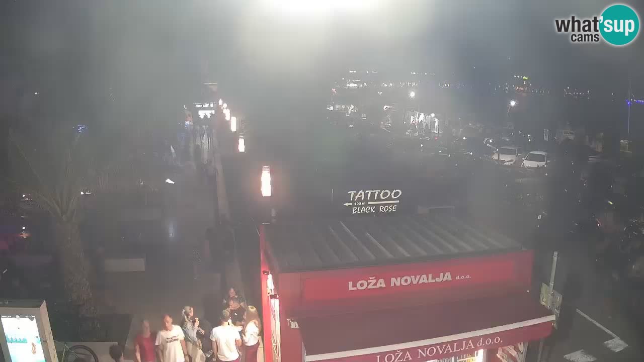 Live cam Novalja – Obala Petra Krešimira IV