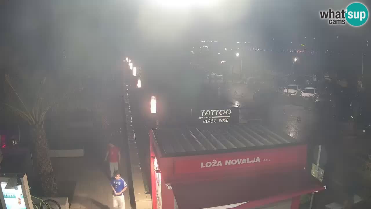 Spletna kamera Novalja – Obala Petra Krešimira IV