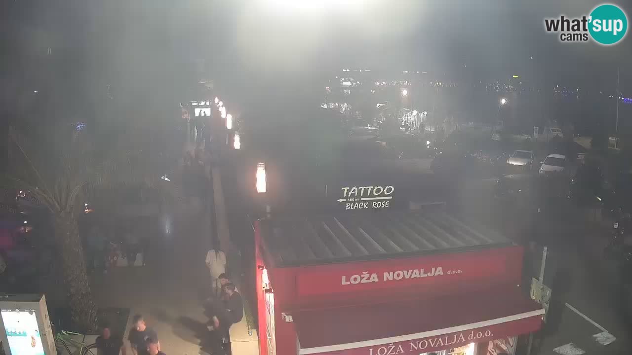 Live cam Novalja – Obala Petra Krešimira IV
