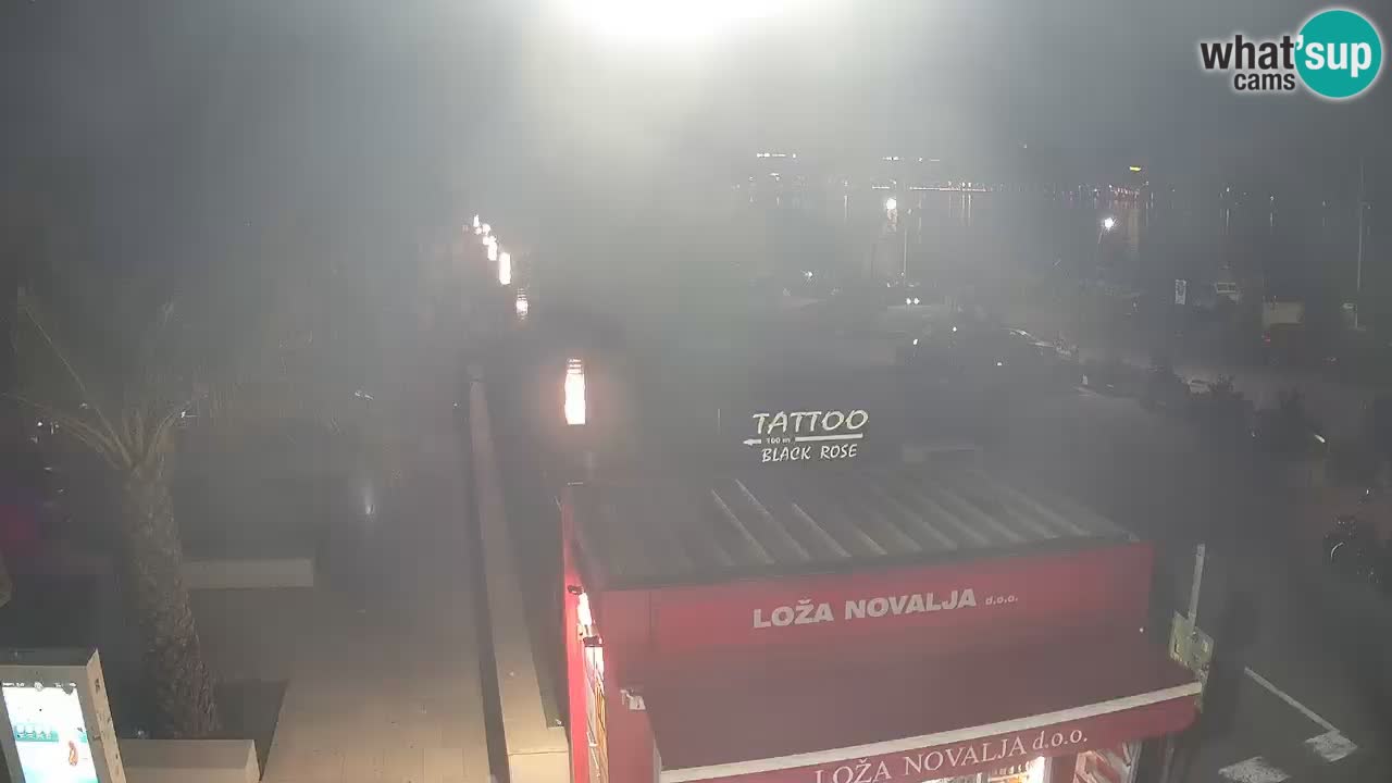 Live cam Novalja – Obala Petra Krešimira IV