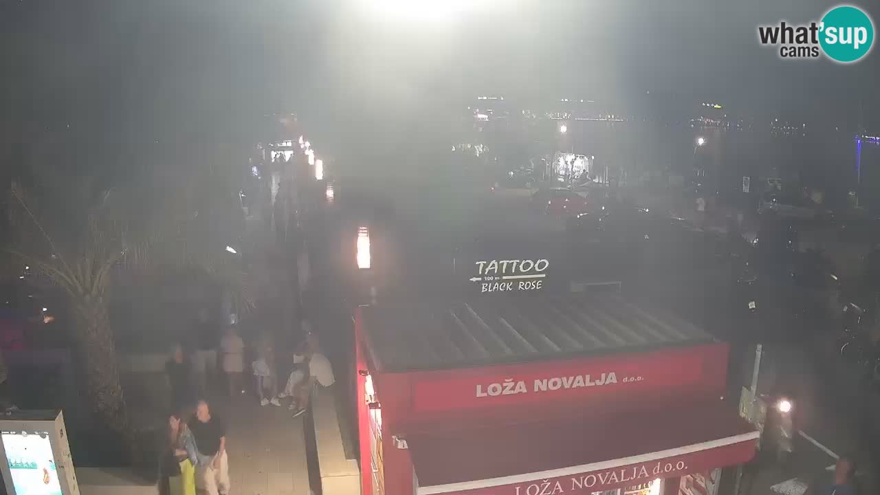 Spletna kamera Novalja – Obala Petra Krešimira IV
