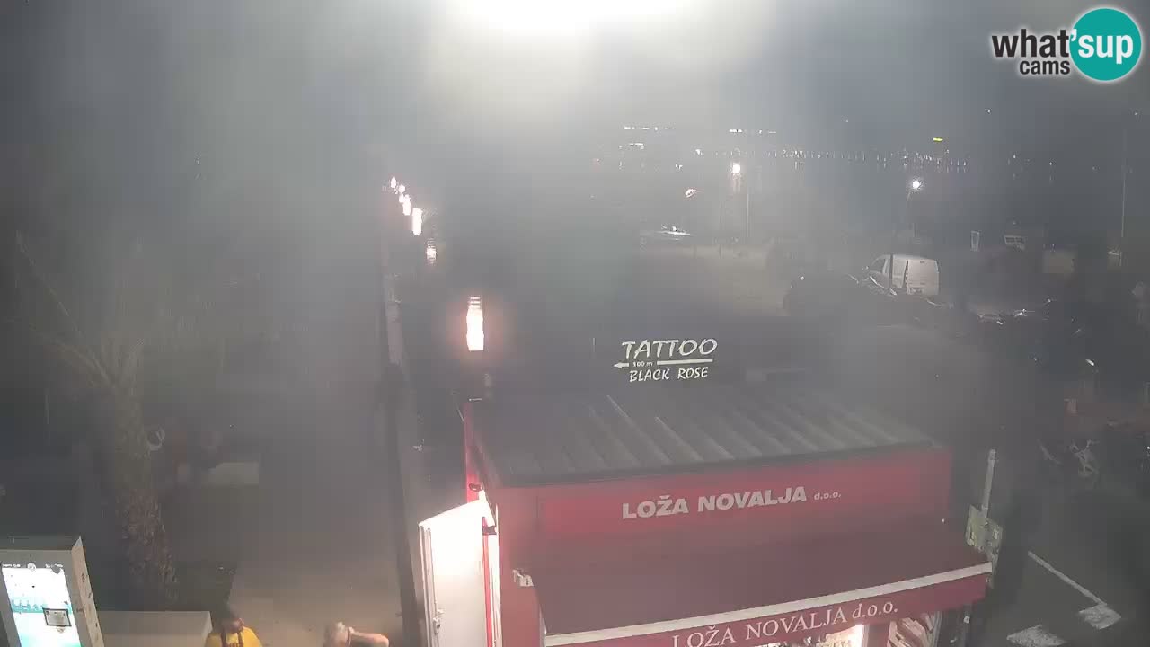 Camera en diecto Novalja – Obala Petra Krešimira IV