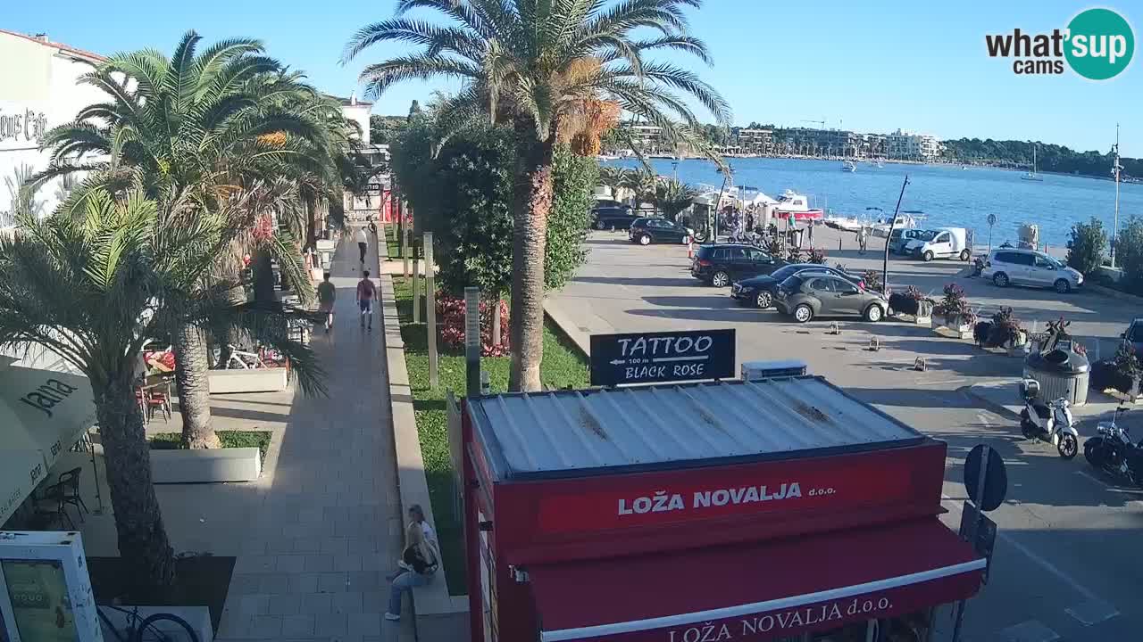 Spletna kamera Novalja – Obala Petra Krešimira IV