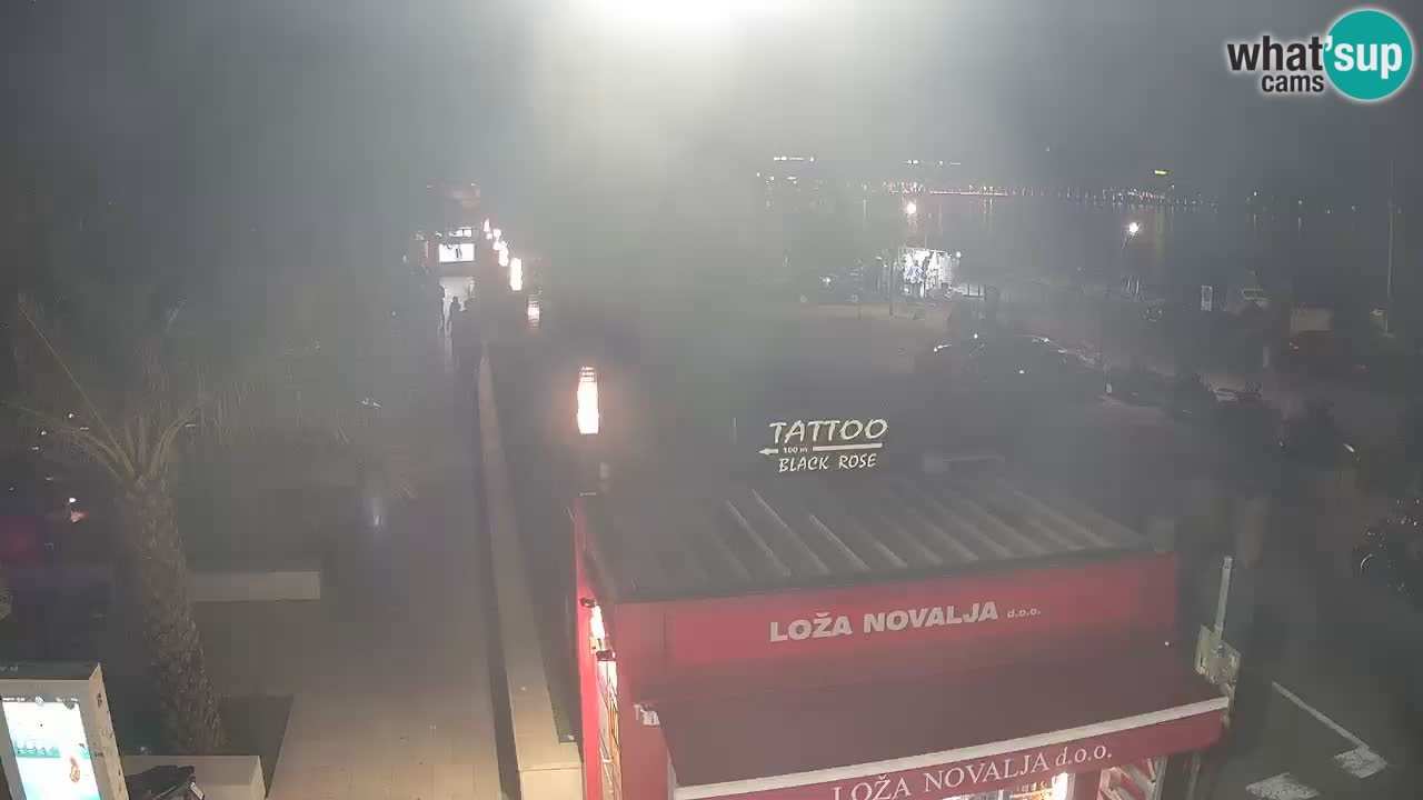 Spletna kamera Novalja – Obala Petra Krešimira IV