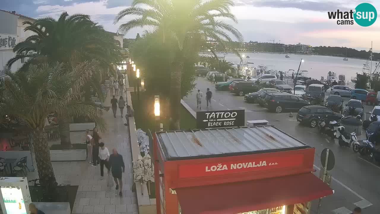 Spletna kamera Novalja – Obala Petra Krešimira IV