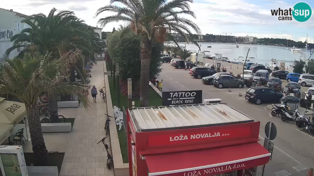 Spletna kamera Novalja – Obala Petra Krešimira IV