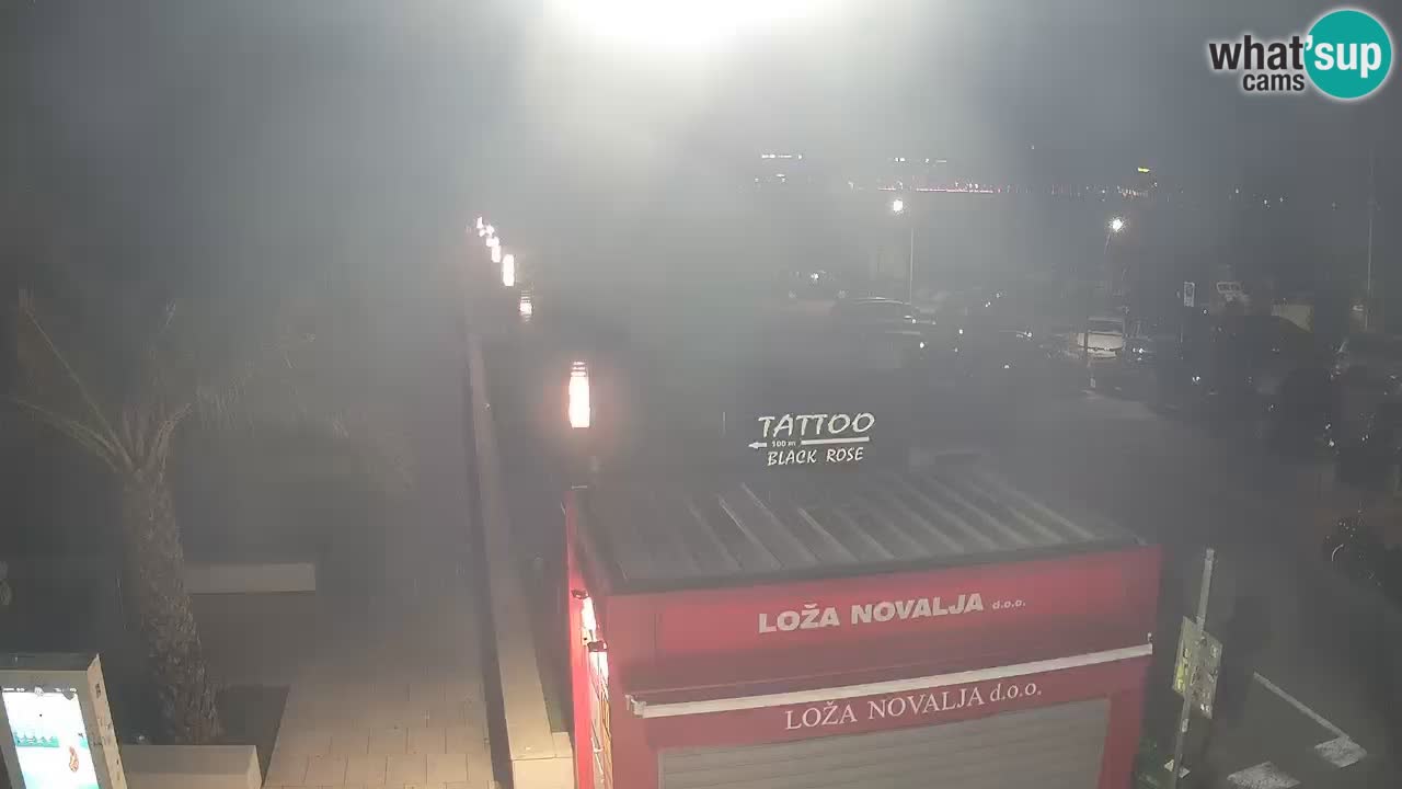 Live cam Novalja – Obala Petra Krešimira IV