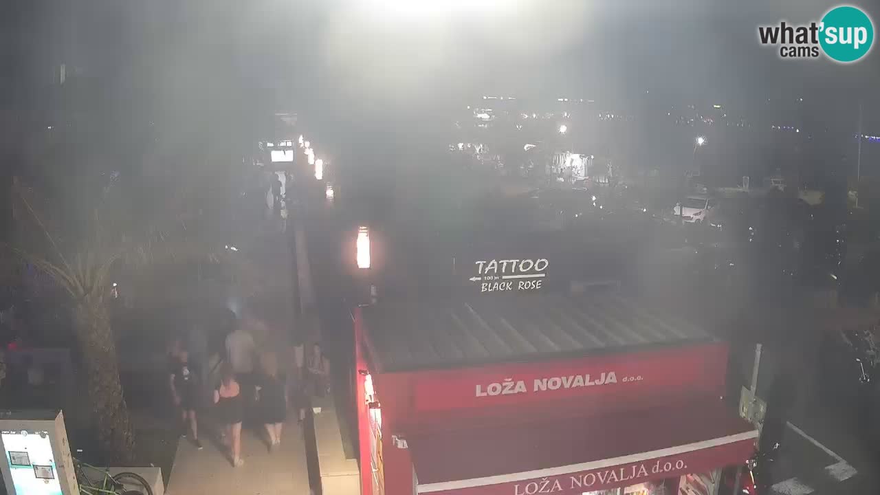 Live cam Novalja – Obala Petra Krešimira IV