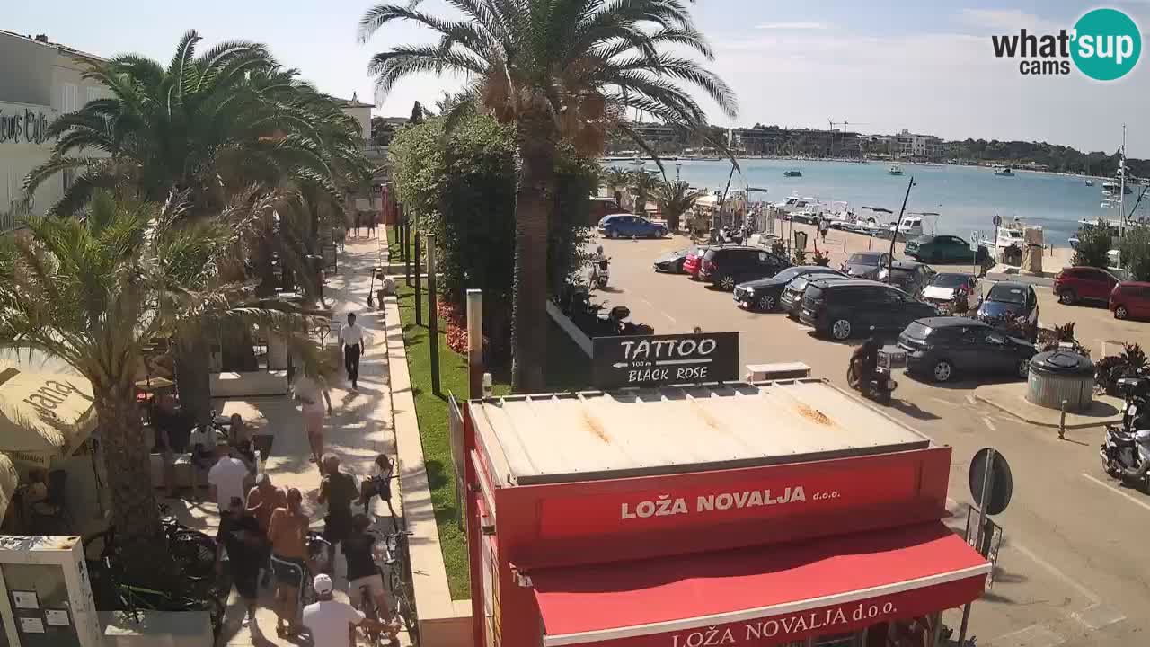 Spletna kamera Novalja – Obala Petra Krešimira IV
