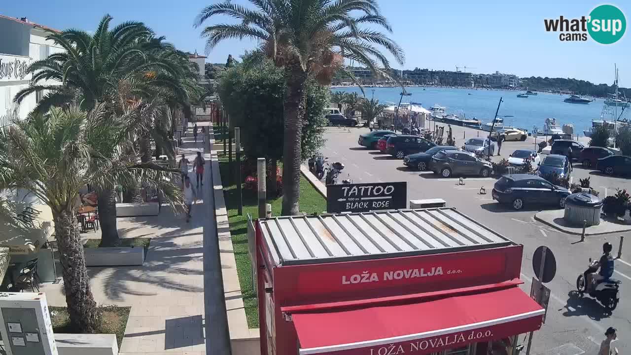 Spletna kamera Novalja – Obala Petra Krešimira IV