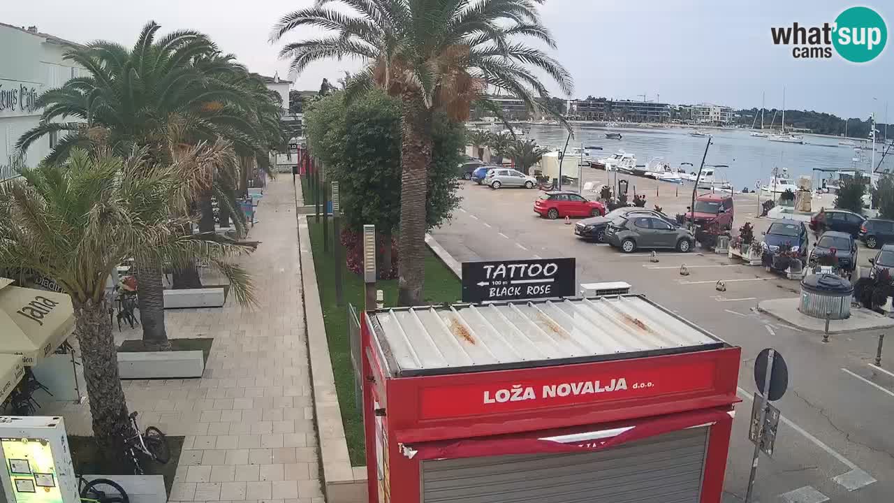 Spletna kamera Novalja – Obala Petra Krešimira IV