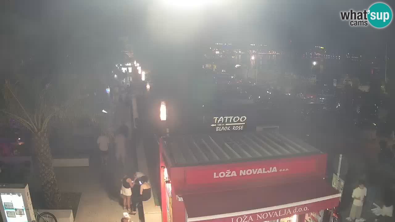 Live cam Novalja – Obala Petra Krešimira IV