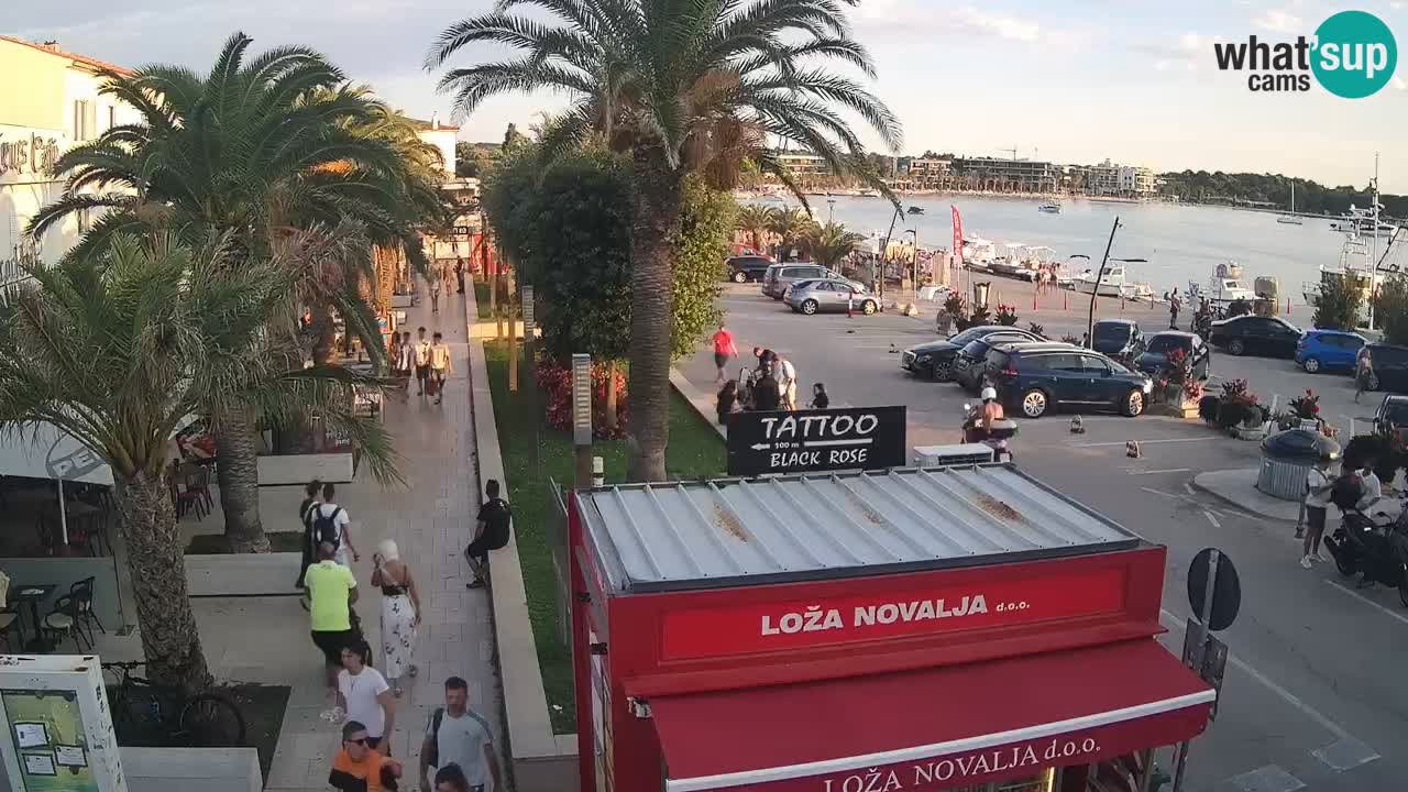 Web kamera Novalja – Obala Petra Krešimira IV