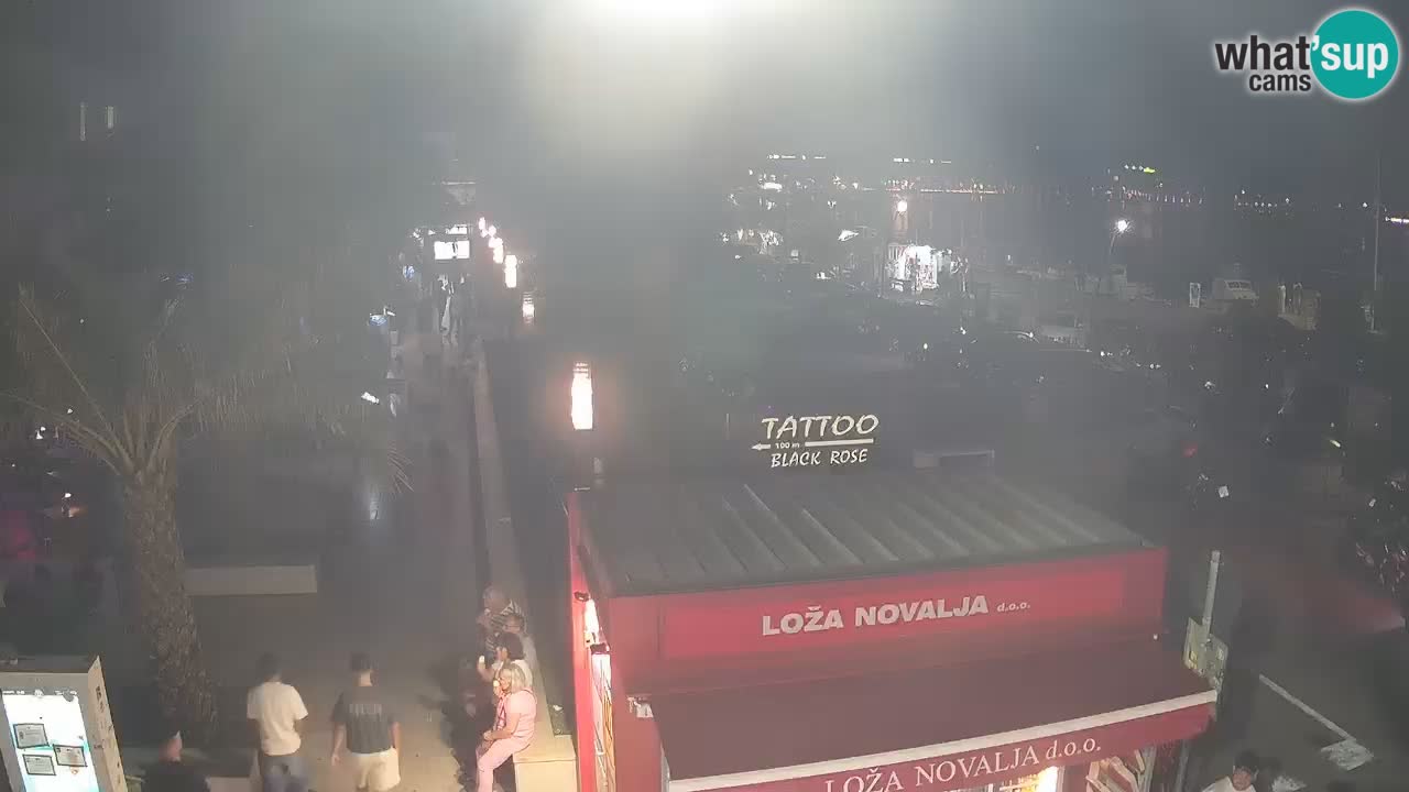 Webcam live Novalja – Obala Petra Krešimira IV