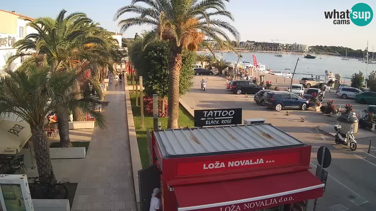 Spletna kamera Novalja – Obala Petra Krešimira IV