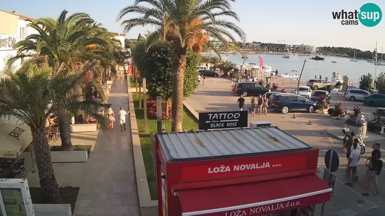 Spletna kamera Novalja – Obala Petra Krešimira IV