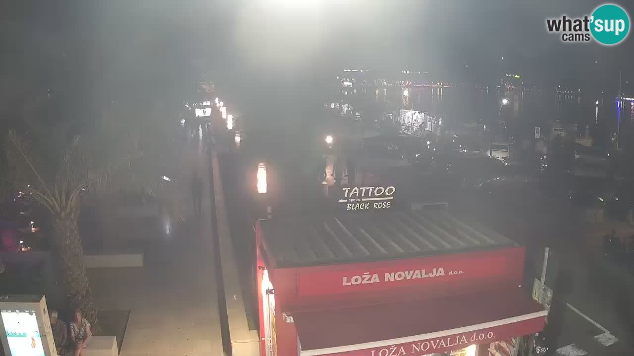 Webcam live Novalja – Obala Petra Krešimira IV