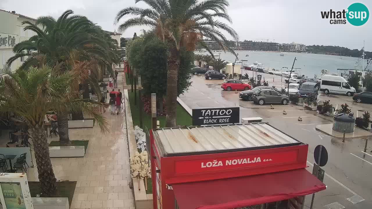 Spletna kamera Novalja – Obala Petra Krešimira IV