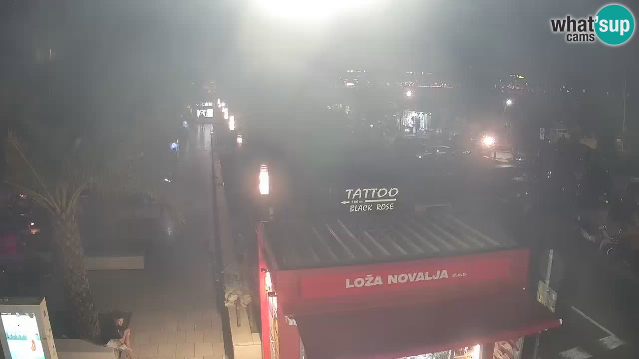Camera en diecto Novalja – Obala Petra Krešimira IV