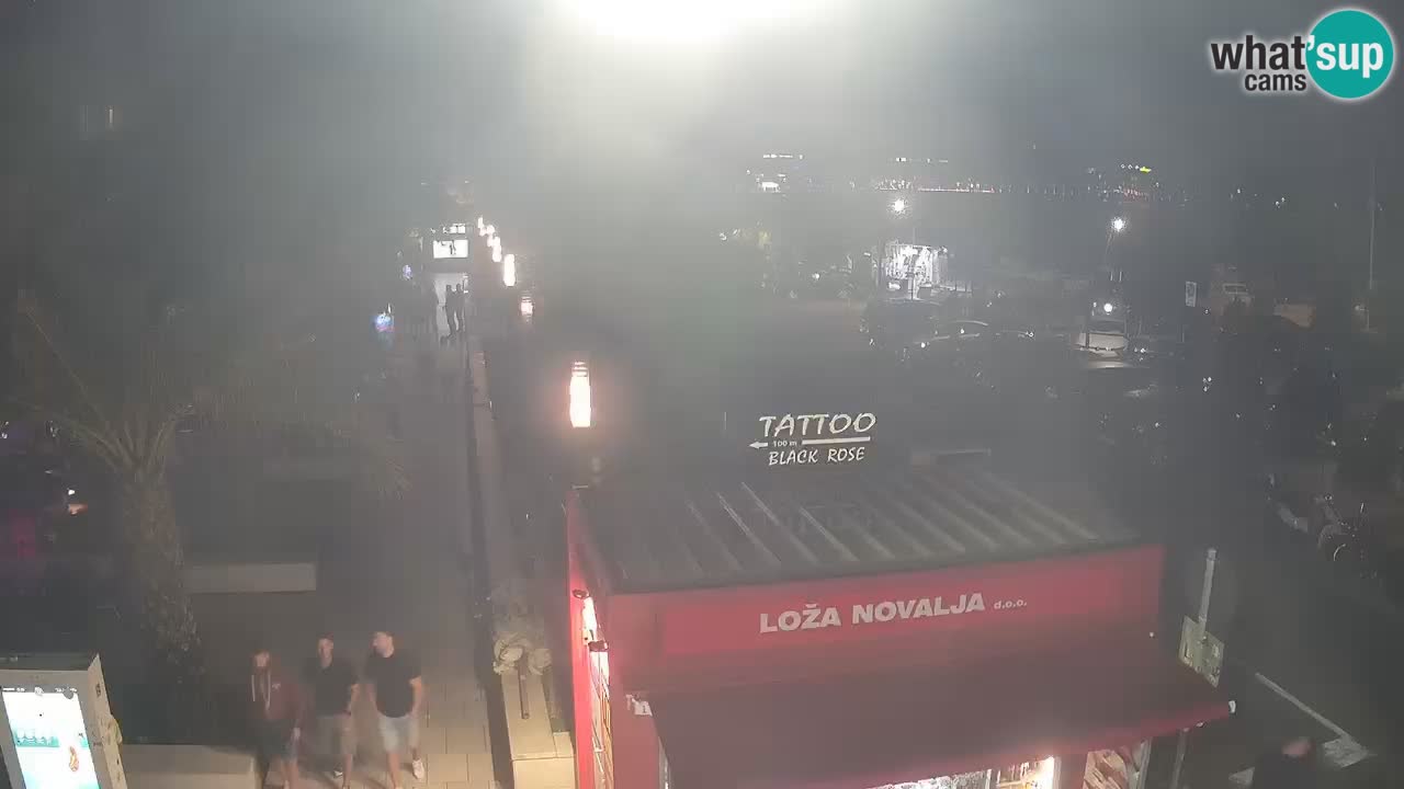 Camera en diecto Novalja – Obala Petra Krešimira IV