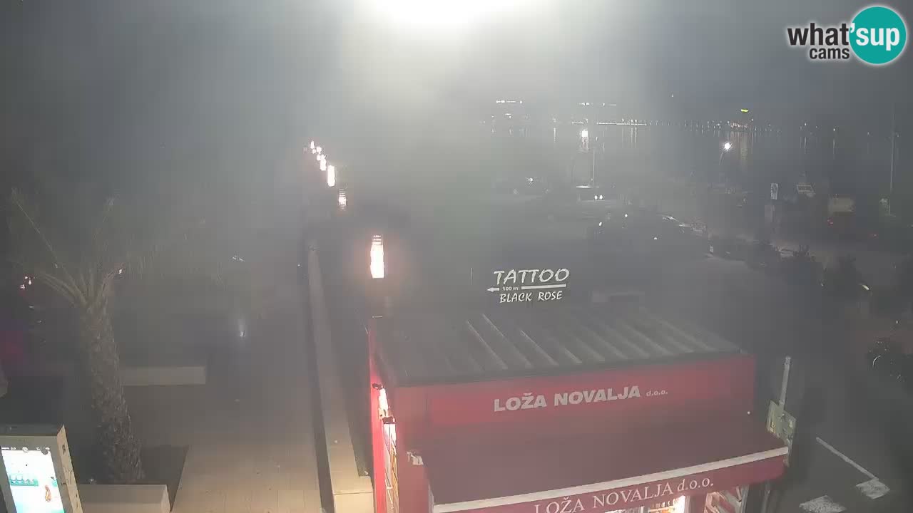 Live cam Novalja – Obala Petra Krešimira IV